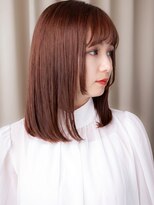 カバーヘアアンドスパ ブリス 浦和(COVER HAIR&SPA bliss) ピンクベージュ姫カット小顔ハッシュカットボブディ20代30代X