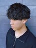 【新規】メンズカット+波巻きパーマ+marbb ¥10,500