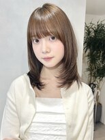 フォト イケブクロ(foto IKEBUKURO)&nbsp;結べるミディアムレイヤー/顔まわりカット/池袋10代20代30代