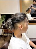 マンバンパーマ×ホワイトメッシュ
