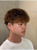 スパイラルパーマ メンズカット メンズパーマ 韓国 眉カット