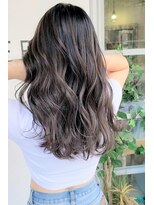 ヘアーズ ベリー 香椎店(hairs BERRY)&nbsp;BERRY/インナーグレージュ/美髪/アッシュブラック/前髪