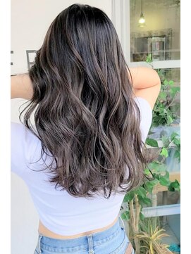 ヘアーズ ベリー 香椎店(hairs BERRY) BERRY/インナーグレージュ/美髪/アッシュブラック/前髪