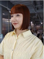 ユルクメゾンシティ 名古屋(JURK MAISON CITY) ぱつっとボブとブラッドオレンジカラー