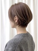 後頭部を綺麗に見せるショートボブ　似合わせ　30代40代50's
