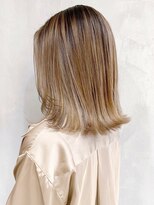 アイティー バイ アルバム 浦和店(IT by ALBUM) バレイヤージュミディ_ココアブラウンフリンジウェーブ_ba295222