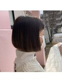 切りっぱなしボブ