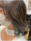 インナーカラー グリーン