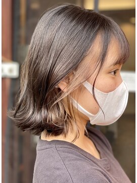 ハンズエミュ(hands emu) インナーカラー×ミルクティーベージュ