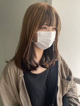 スー 渋谷(suu) リバースインナーカラーアッシュベージュブラウンケアブリーチ