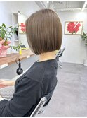 【Owll】大人可愛いボブ 30代/40代/50代 オリーブベージュ