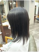 外ハネボブセクションカラーグラデーションカラーペールベージュ