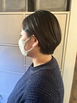 リブ(Lib) 【Lib】20代30代40代大人ヘアショートボブ×スッキリ刈り上げ