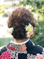 アース 浜松志都呂店(HAIR&MAKE EARTH)&nbsp;和装★編み込みスタイル