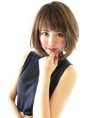 【30代40代50代】おとな可愛いひし形ボブ　ワンカールボブ