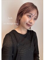 ガーランド (Garland)&nbsp;切りっぱなしボブ/暖色カラー/前髪/原宿神宮前