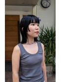 顔まわりデザインカット