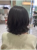 ワンカールボブパーマスタイル