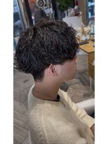 アヴァンス 広島本通店(AVANCE.)&nbsp;波巻きパーマ×刈り上げマッシュ