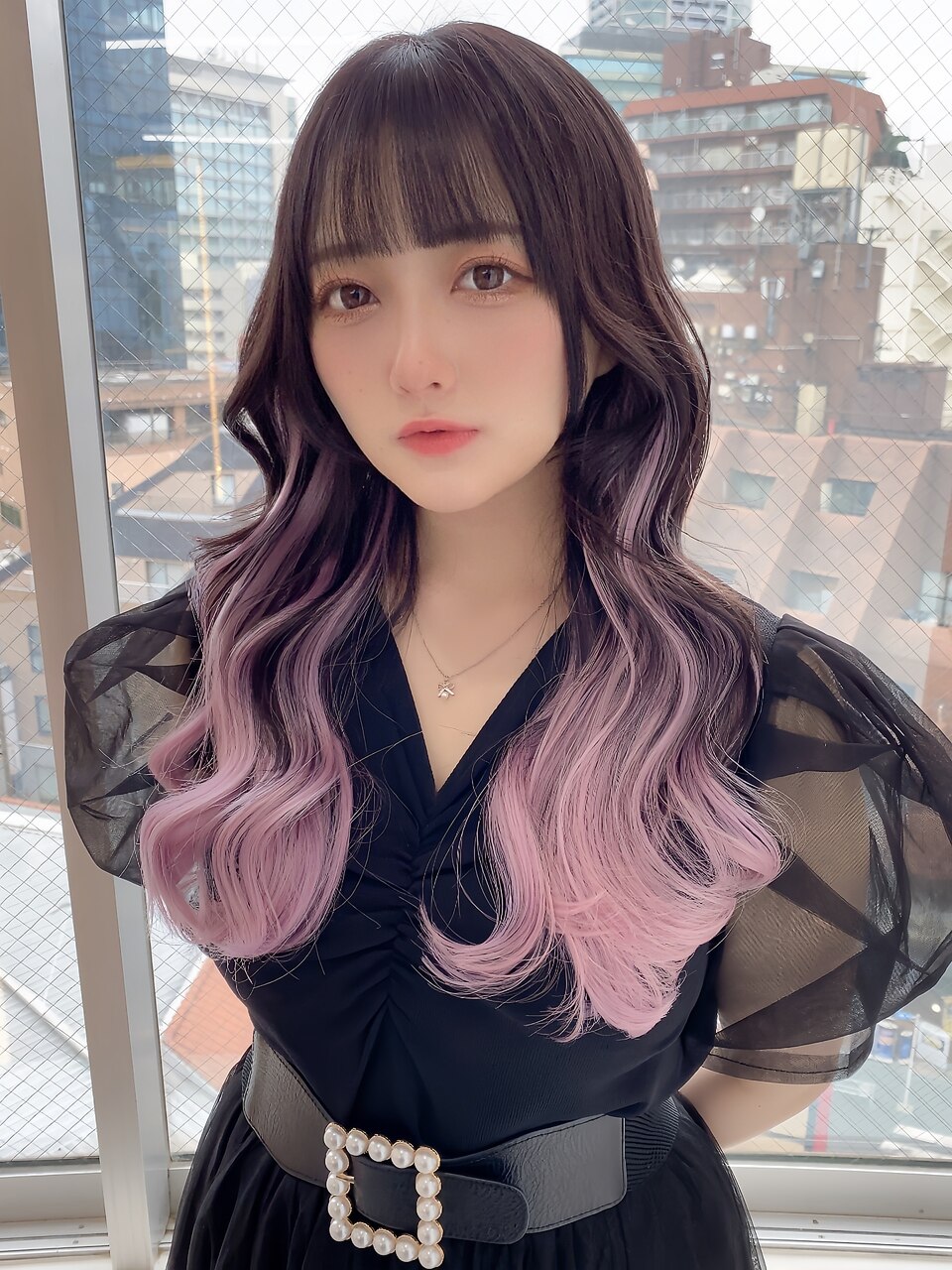 2025年夏】グラデーション ピンクの髪型・ヘアアレンジ｜九州