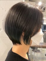 表参道白髪ぼかしウルフショートボブアッシュベージュ30代40代