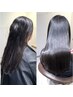 ◆カット+髪質改善縮毛矯正+システムトリートメント￥35,000