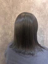 ウィート(wheat)&nbsp;ぱっつんボブくびれボブ/グレージュハイライト