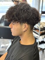 ニアウ 高崎店(Niau)&nbsp;メンズマッシュツイストスパイラルパーマ群馬高崎眉毛