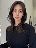 ソヨン 栄2号店(SOYON)&nbsp;小顔/ミディアムヘア/オリーブグレー/デザインカラー/栄駅a48