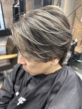 ラフ(LAFF) メンズバレイヤージュ/ブリーチ2回/ホワイトカラー