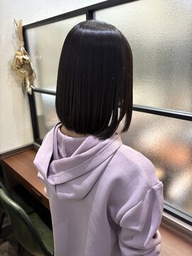 プチメゾントウキョウ(Petit Maison Tokyo) ミディアムボブ_縮毛矯正