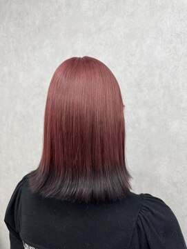 アン ブリーチ 大宮駅東口店(UN BLEACH) チェリーレッド裾カラー♪