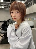 顔周りレイヤー/シースルー/ハッシュカット/韓国