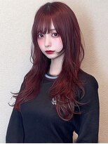 レア 新越谷(LEA) ワインレッドレイヤー × ボルドーレッド