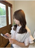レイヤーカット×マロンベージュ