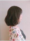 ボブ×無造作パーマ 担当 伊原