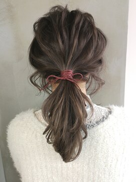 アナ ラーナ(Anna Lanna) chocoArreピンクリボンでちょこっとポニーテール【奥村北斗】