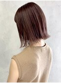 切りっぱなしワンレンボブ_スリークボブ厚めバング_ba287561