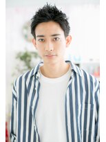 ミック ヘアアンドビューティー 大山店(miq Hair&Beauty) エッジの効いたアップバングのかき上げヘアc1