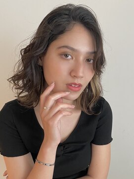 マイラ 銀座(myla) 斜めバングのグレージュネビージュボブ【Yamaki Ayako】