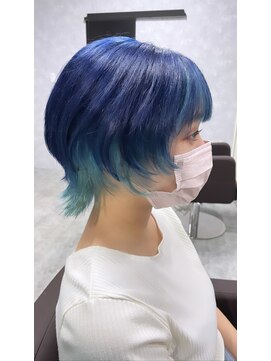 シールドヘアー 沖縄 新都心(C'LD Hair) [C'LD]ウルフカット×アンブレラカラー