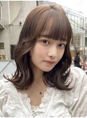 ブリーチなしwカラーでミルクティーベージュ