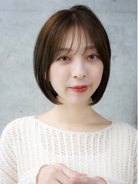 エインアンリー 表参道(AIN.ANLY.) 前髪ありグレージュボブ20代30代40代【AIN.表参道】川原大地