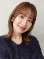 ノイ(noi) 顔周りレイヤーカットグレージュカラーくびれボブベージュカラー