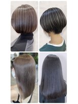 美容室フルール&nbsp;20代30代40代ストレート髪質改善大人ボブ