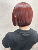 ルノン フィージュ(LUNON fieju)&nbsp;カシスレッド/レッドブラウン/ボブ/ブリーチなしダブルカラー