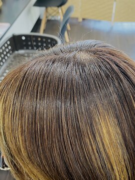 レイディバードカラー 深谷稲荷町店 根元の白髪染め（リタッチ）