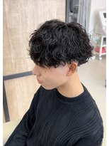 メンズギフト(men's GIFT)&nbsp;刈り上げツーブロック波巻きスパイラルパーマメンズマッシュ