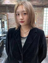 イメチェン前髪小顔ボブ_銀座