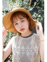 ナル(nalu.)&nbsp;ボブ/切りっぱなしボブ/ベージュ/マロンカラー